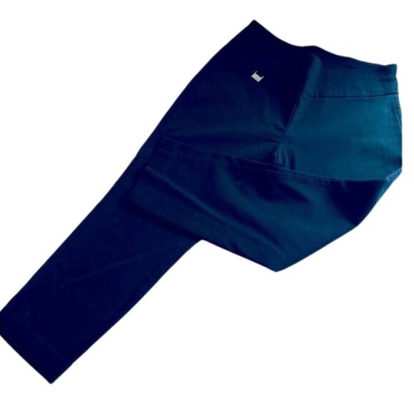 Alfani Petite 6P Black Cropped Stetch Women Pant - Picture 1 of 5